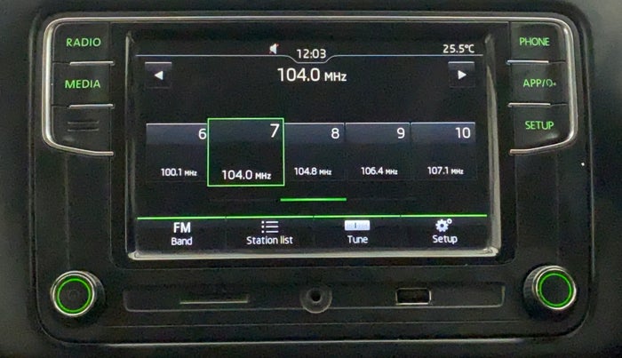 2018 Skoda Rapid STYLE 1.5 TDI AT, Diesel, Automatic, 1,19,830 km, Infotainment System