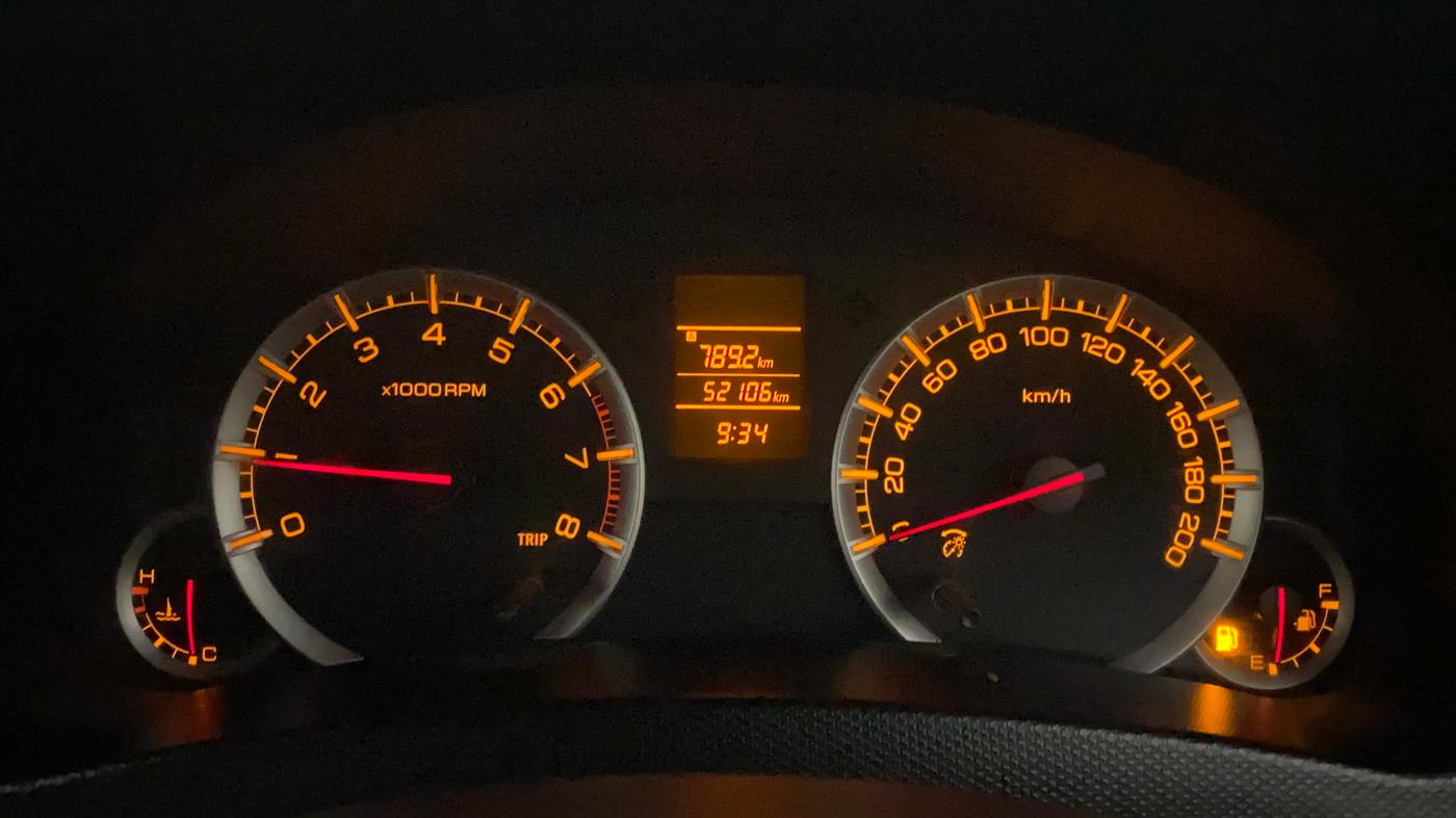 2012 Maruti Swift VXI, Petrol, Manual, 52,220 km, Odometer Image