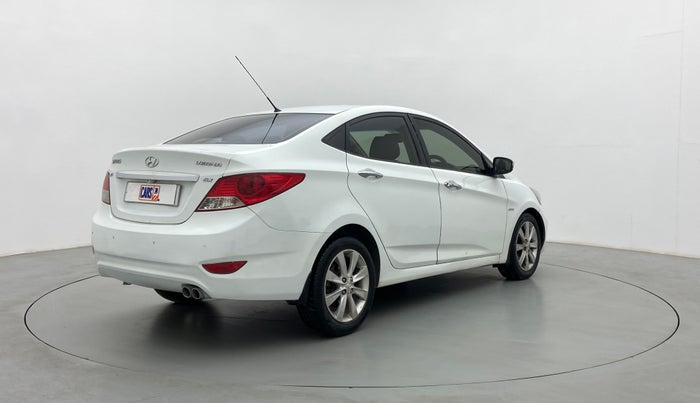 2011 Hyundai Verna FLUIDIC 1.6 VTVT SX AT, Petrol, Automatic, 71,447 km, Right Back Diagonal