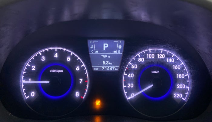 2011 Hyundai Verna FLUIDIC 1.6 VTVT SX AT, Petrol, Automatic, 71,447 km, Odometer Image