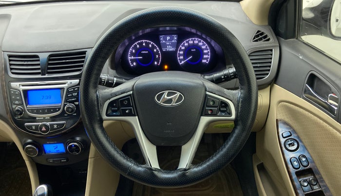 2011 Hyundai Verna FLUIDIC 1.6 VTVT SX AT, Petrol, Automatic, 71,447 km, Steering Wheel Close Up