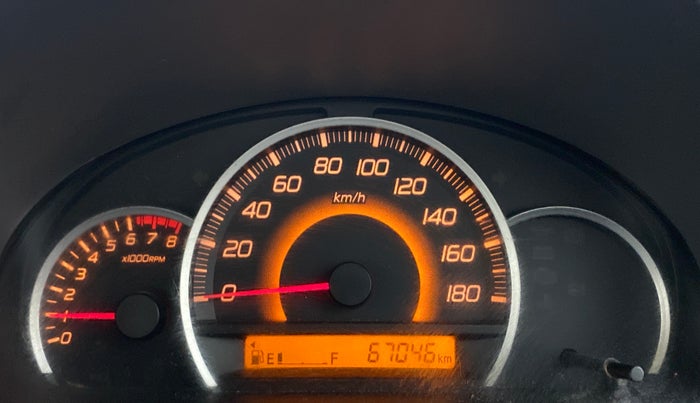 2010 Maruti Wagon R 1.0 VXI, Petrol, Manual, 67,110 km, Odometer Image