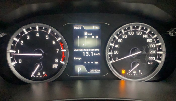 2023 Maruti Grand Vitara DELTA SMART HYBRID AT, Petrol, Automatic, 27,347 km, Odometer Image