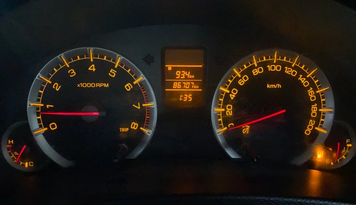 2013 Maruti Swift Dzire VXI, Petrol, Manual, 86,700 km, Odometer Image