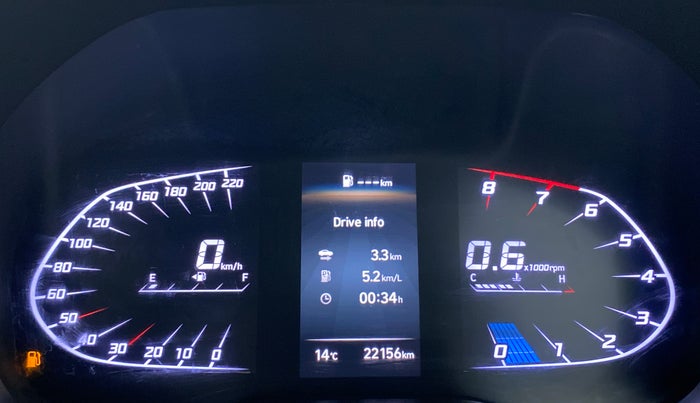 2020 Hyundai Verna SX 1.5 VTVT, Petrol, Manual, 22,156 km, Odometer Image