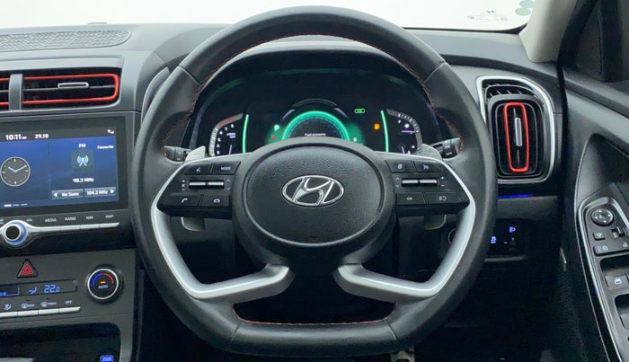 2021 Hyundai Creta SX (O) 1.4 TURBO DCT, Petrol, Automatic, 27,005 km, Steering Wheel Close Up