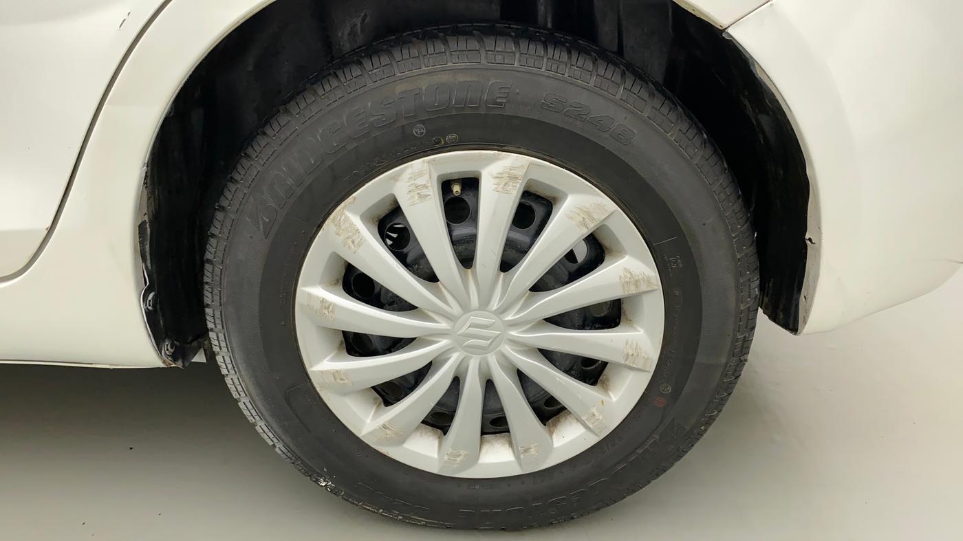 2012 Maruti Swift Dzire VXI, CNG, Manual, 96,868 km, Left Rear Wheel