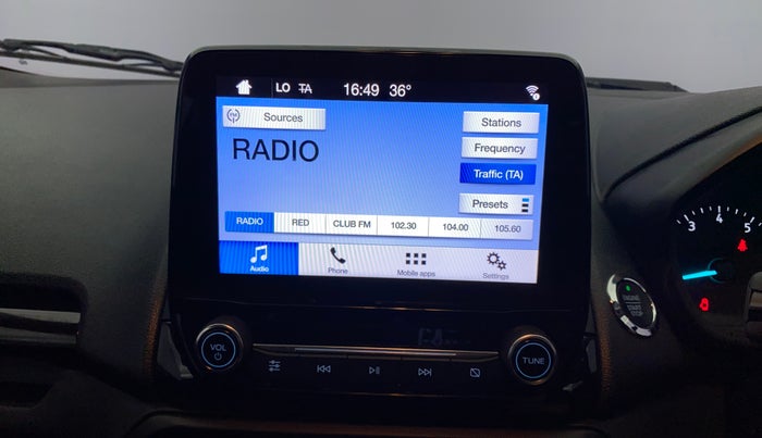 2018 Ford Ecosport TITANIUM 1.5L PETROL, Petrol, Manual, 40,907 km, Infotainment System