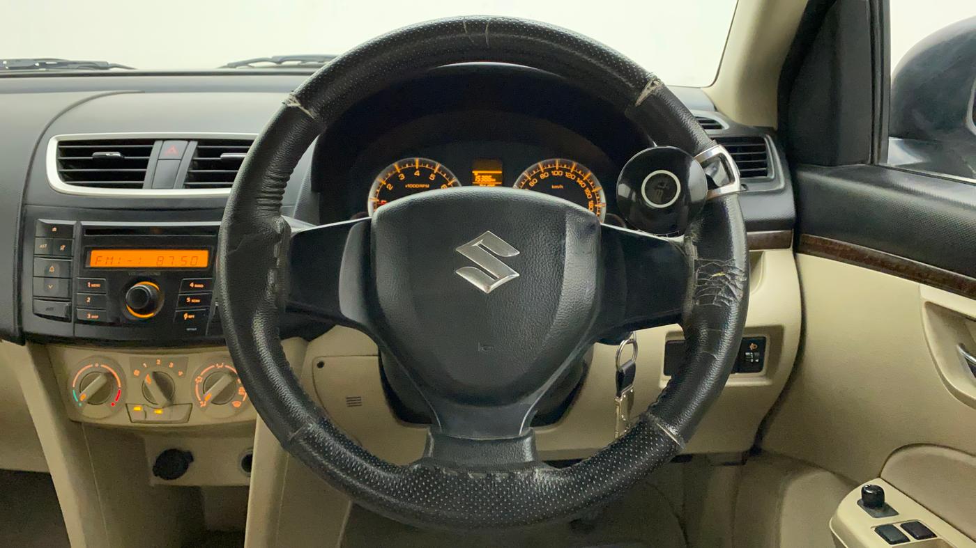 2014 Maruti Swift Dzire VXI, Petrol, Manual, 74,185 km, Steering Wheel Close Up