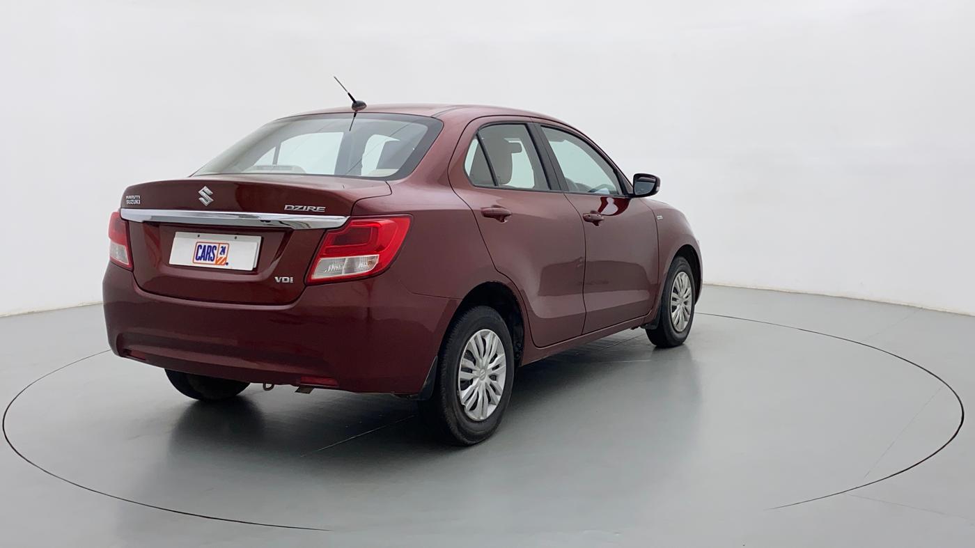 2017 Maruti Dzire VDI, Diesel, Manual, 78,306 km, Right Back Diagonal