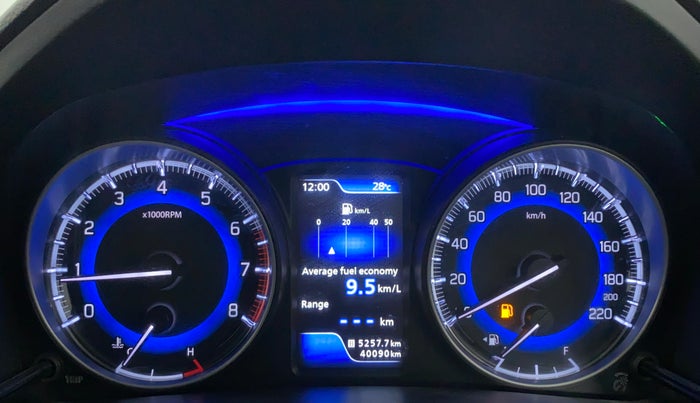 2019 Maruti Baleno ZETA PETROL 1.2, Petrol, Manual, 40,582 km, Odometer Image