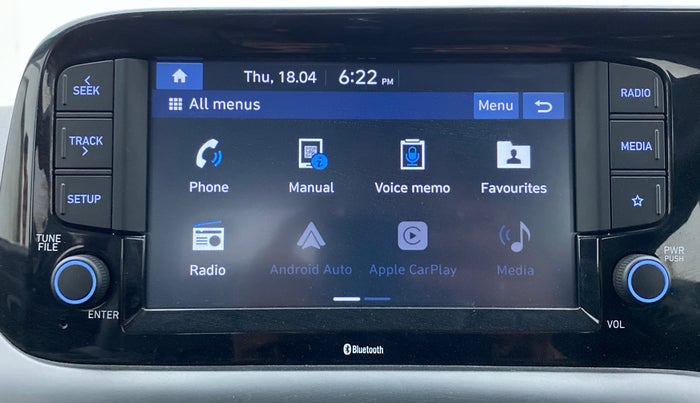 2020 Hyundai GRAND I10 NIOS SPORTZ 1.0 TURBO GDI DUAL TONE, Petrol, Manual, 10,622 km, Infotainment System