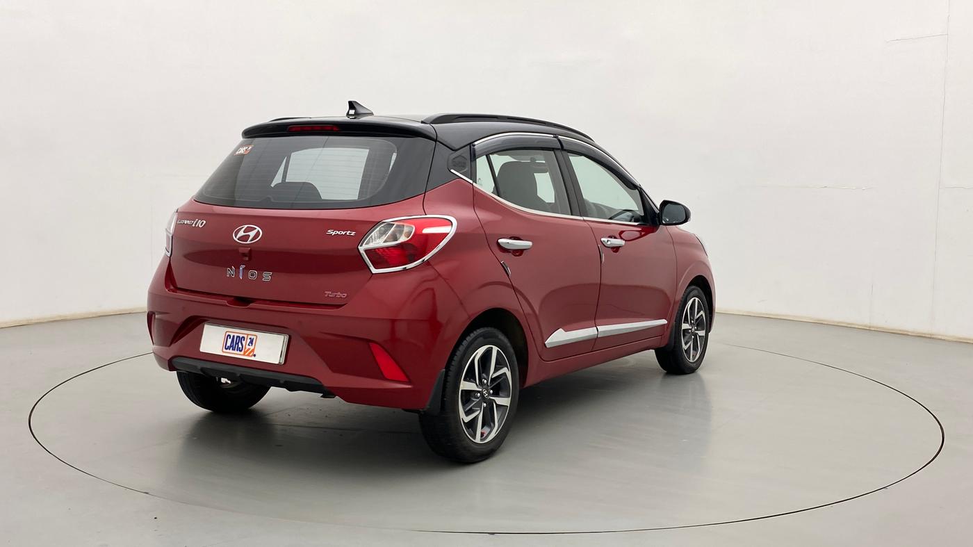 2020 Hyundai GRAND I10 NIOS SPORTZ 1.0 TURBO GDI DUAL TONE, Petrol, Manual, 10,622 km, Right Back Diagonal