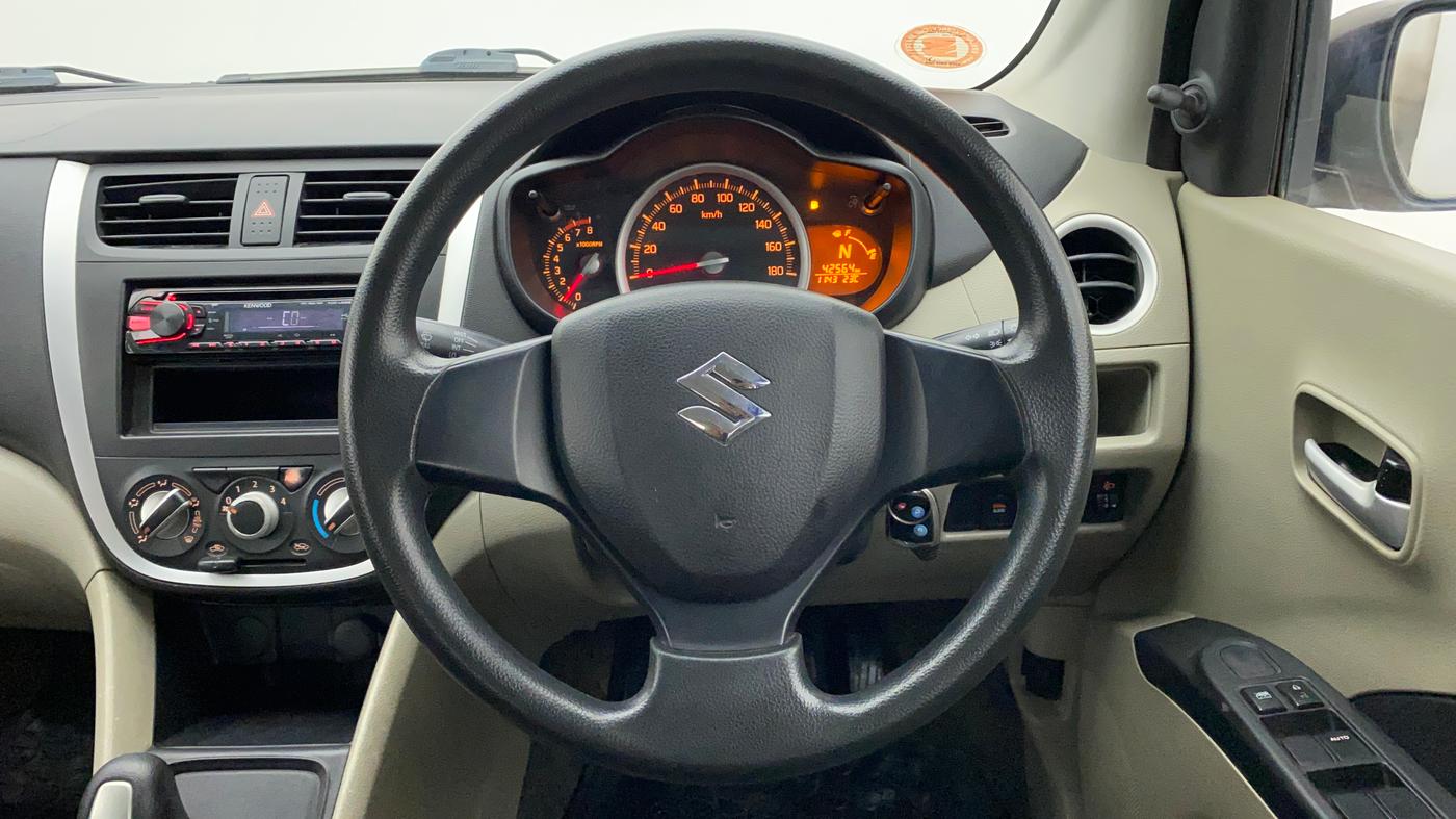 2014 Maruti Celerio VXI AMT, Petrol, Automatic, 42,699 km, Steering Wheel Close Up