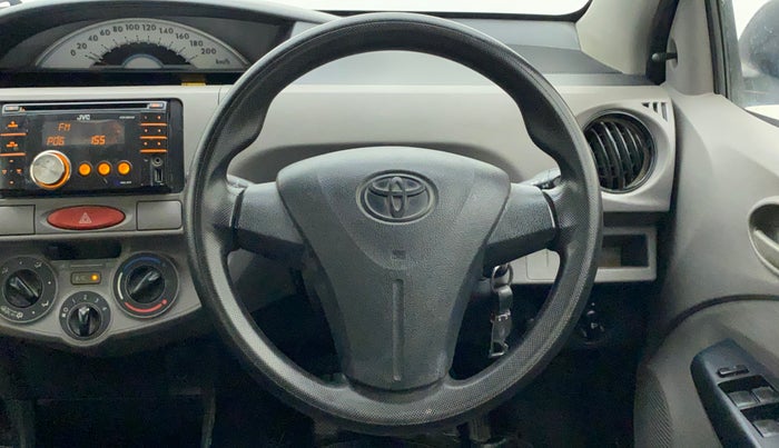 2011 Toyota Etios G, Petrol, Manual, 99,519 km, Steering Wheel Close Up