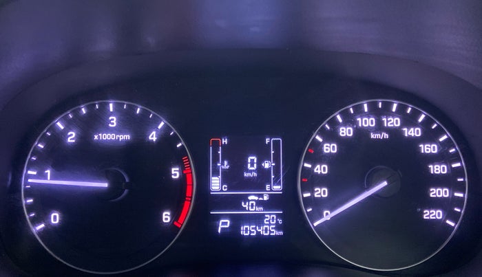 2018 Hyundai Creta SX AT 1.6 DIESEL, Diesel, Automatic, 1,05,405 km, Odometer Image