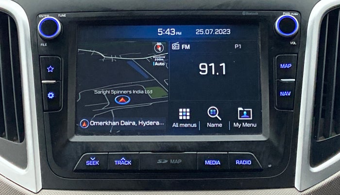 2018 Hyundai Creta SX AT 1.6 DIESEL, Diesel, Automatic, 1,05,405 km, Infotainment System