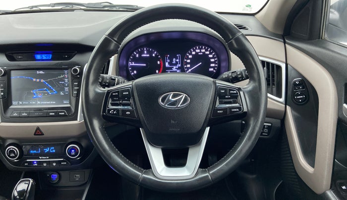 2018 Hyundai Creta SX AT 1.6 DIESEL, Diesel, Automatic, 1,05,405 km, Steering Wheel Close Up