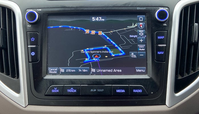 2018 Hyundai Creta SX AT 1.6 DIESEL, Diesel, Automatic, 1,05,405 km, Navigation System