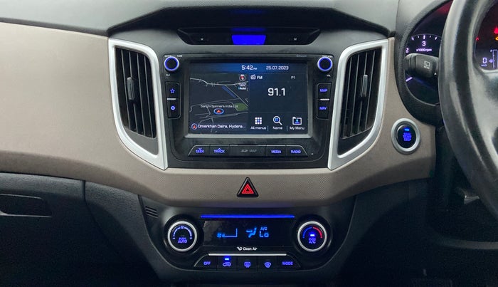 2018 Hyundai Creta SX AT 1.6 DIESEL, Diesel, Automatic, 1,05,405 km, Air Conditioner