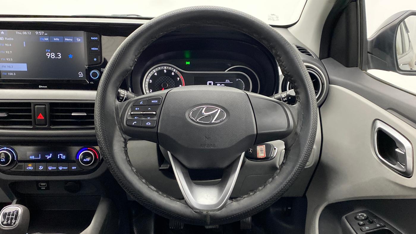 2020 Hyundai GRAND I10 NIOS SPORTZ PETROL, Petrol, Manual, 23,564 km, Steering Wheel Close Up