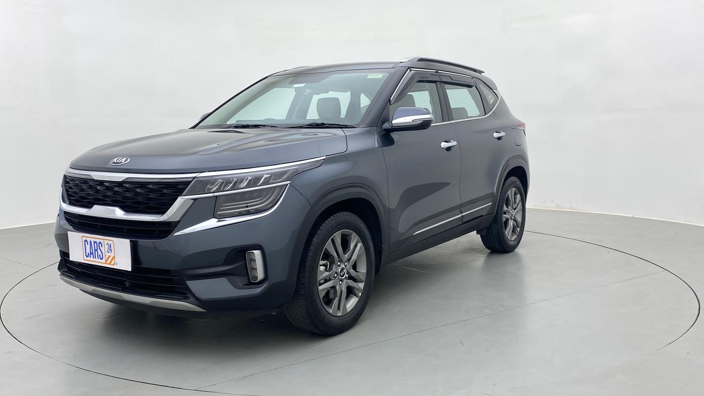 2020 KIA SELTOS HTX 1.5 PETROL MT, Petrol, Manual, 31,348 km, Left Front Diagonal