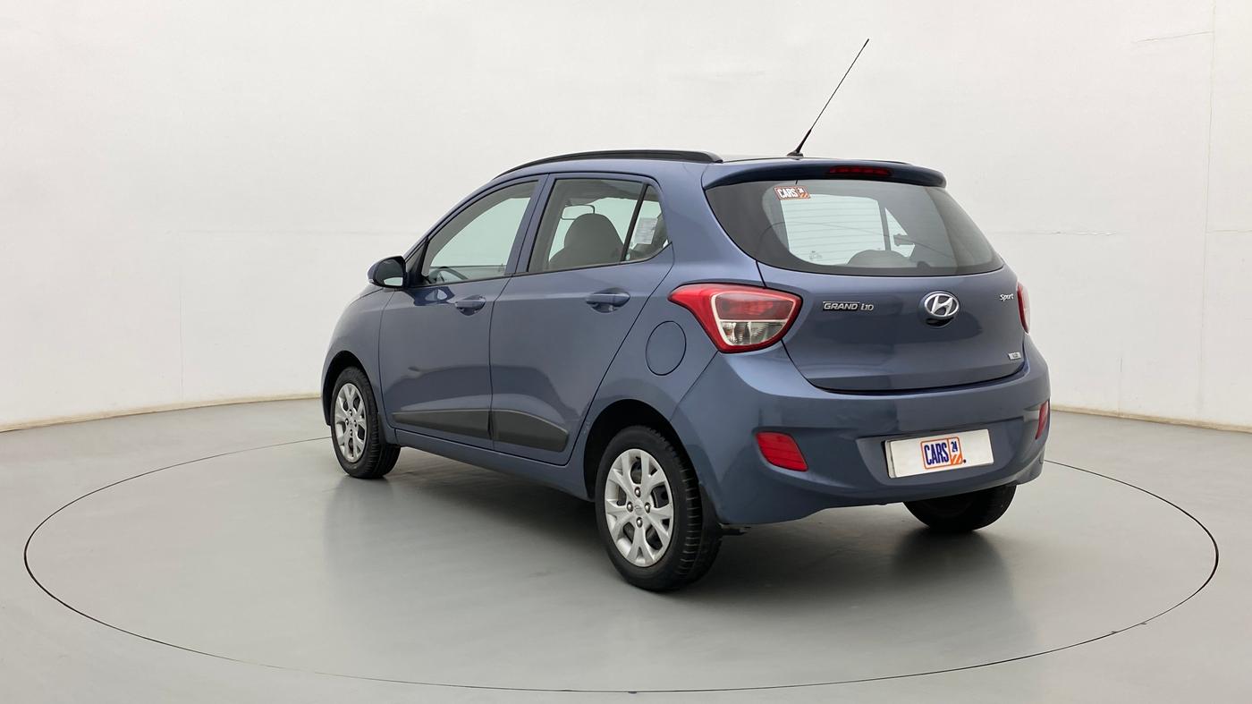 2015 Hyundai Grand i10 SPORTZ 1.2 KAPPA VTVT, Petrol, Manual, 77,660 km, Left Back Diagonal
