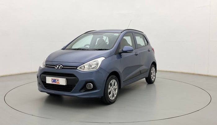 2015 Hyundai Grand i10 SPORTZ 1.2 KAPPA VTVT, Petrol, Manual, 77,660 km, Left Front Diagonal