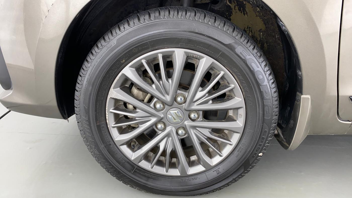 2019 Maruti Ertiga ZXI Plus SHVS, Petrol, Manual, 3,902 km, Left Front Wheel