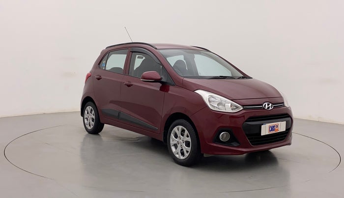 2015 Hyundai Grand i10 SPORTZ 1.2 KAPPA VTVT, Petrol, Manual, 50,988 km, Right Front Diagonal