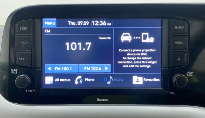 2021 Hyundai GRAND I10 NIOS SPORTZ 1.2 KAPPA VTVT CNG, CNG, Manual, 71,727 km, Infotainment System