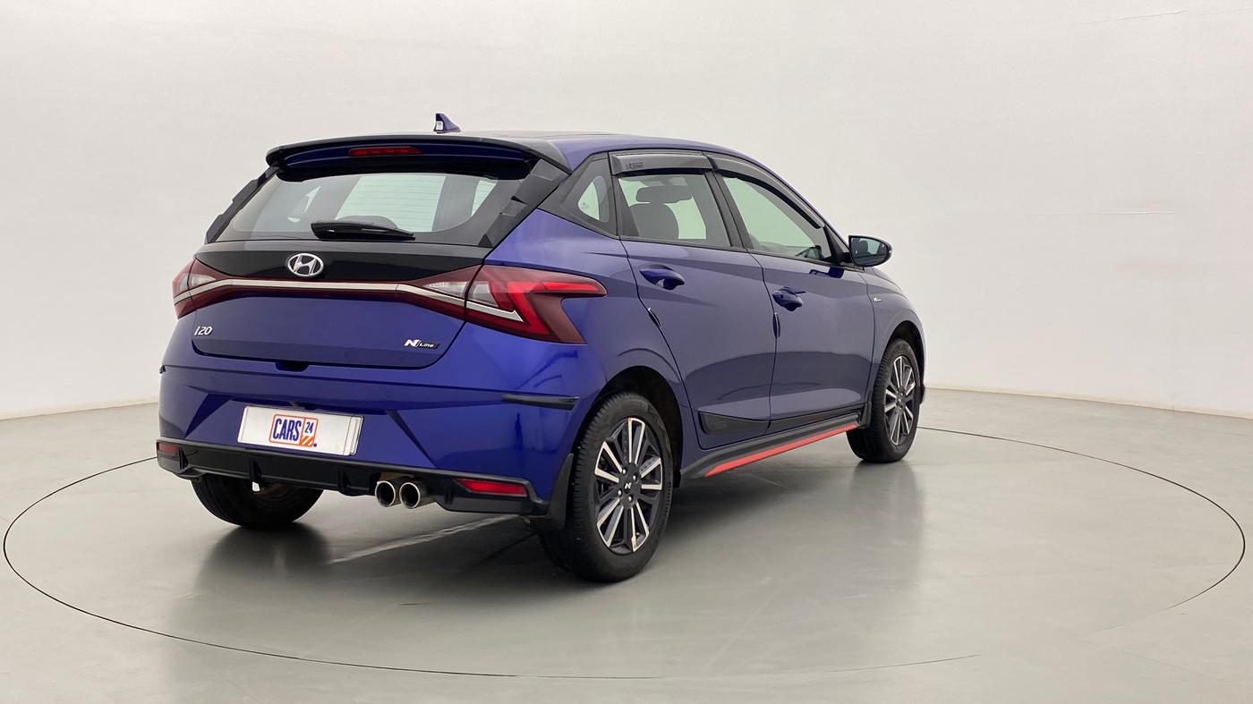 2021 Hyundai NEW I20 N LINE N8 1.0 TURBO GDI IMT, Petrol, Manual, 10,123 km, Right Back Diagonal
