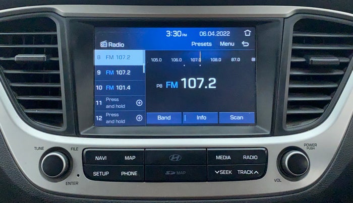 2018 Hyundai Verna 1.6 SX VTVT, Petrol, Manual, 59,884 km, Infotainment System