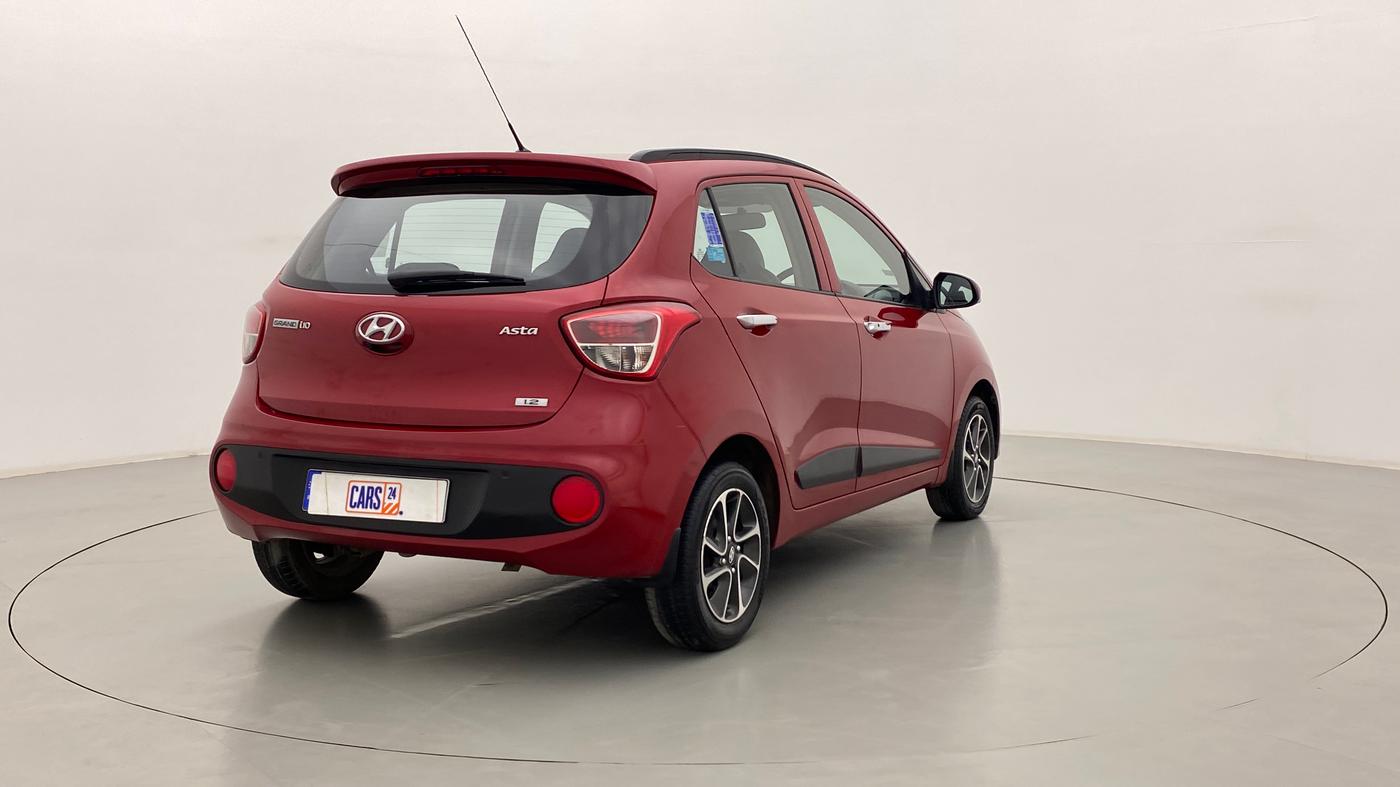 2017 Hyundai Grand i10 ASTA 1.2 KAPPA VTVT, Petrol, Manual, 33,485 km, Right Back Diagonal