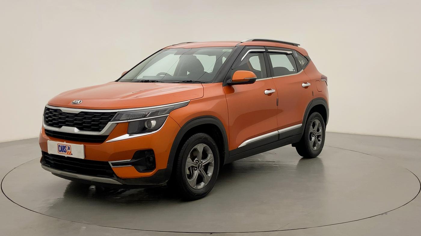 2020 KIA SELTOS HTK PLUS AT 1.5 DIESEL, Diesel, Automatic, 49,488 km, Left Front Diagonal