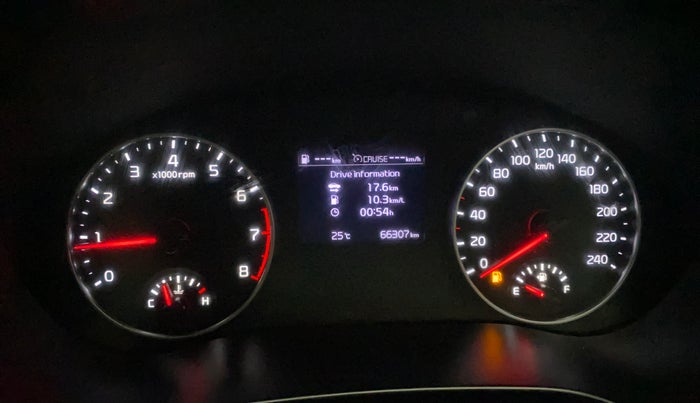 2020 KIA SELTOS HTX 1.5 PETROL, Petrol, Manual, 66,288 km, Odometer Image