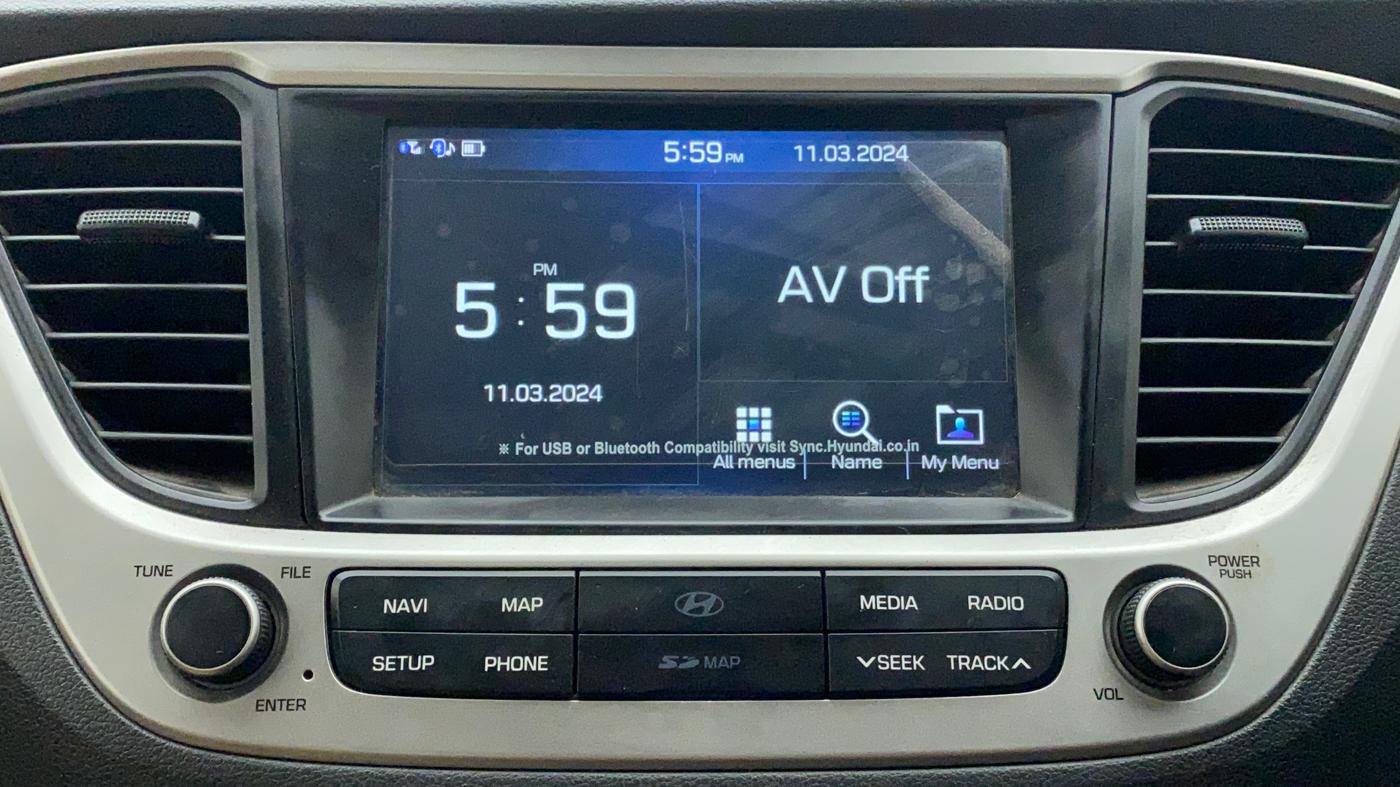 2018 Hyundai Verna 1.6 VTVT SX, Petrol, Manual, 52,517 km, Infotainment System