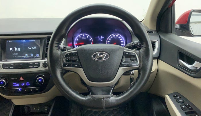 2018 Hyundai Verna 1.6 VTVT SX, Petrol, Manual, 52,517 km, Steering Wheel Close Up
