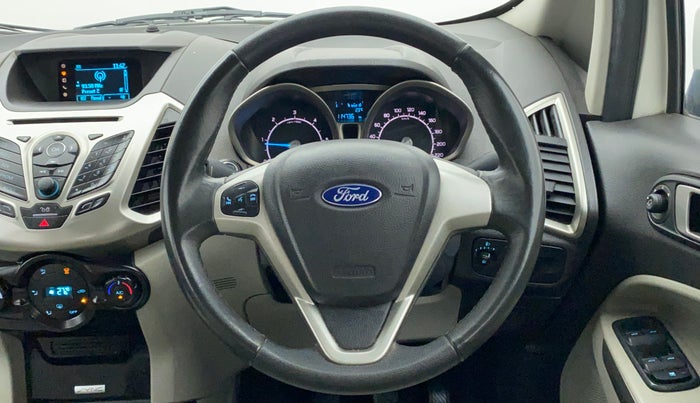 2016 Ford Ecosport TITANIUM 1.5L DIESEL, Diesel, Manual, 1,14,735 km, Steering Wheel Close Up