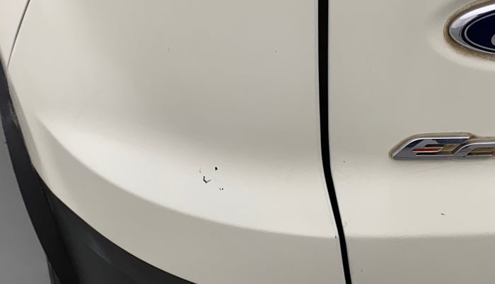 2016 Ford Ecosport TITANIUM 1.5L DIESEL, Diesel, Manual, 1,14,735 km, Rear bumper - Minor scratches