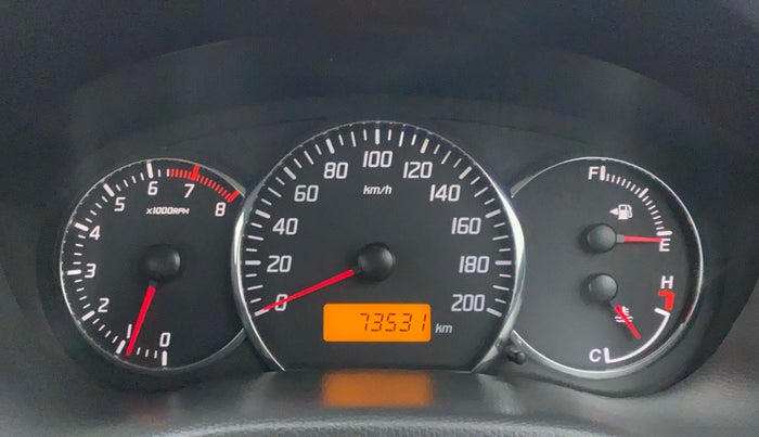 2010 Maruti Swift VXI, Petrol, Manual, 73,531 km, Odometer Image