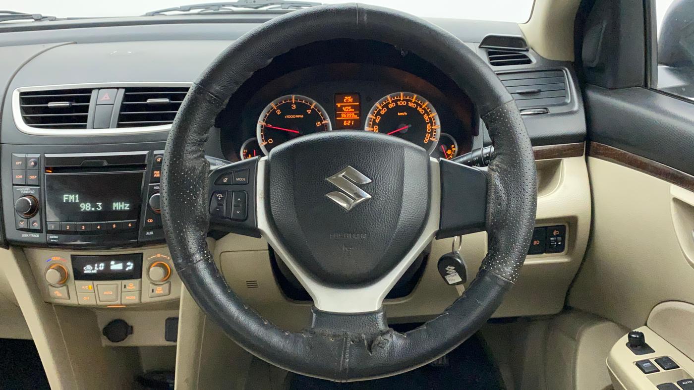 2013 Maruti Swift Dzire ZDI, Diesel, Manual, 97,113 km, Steering Wheel Close Up