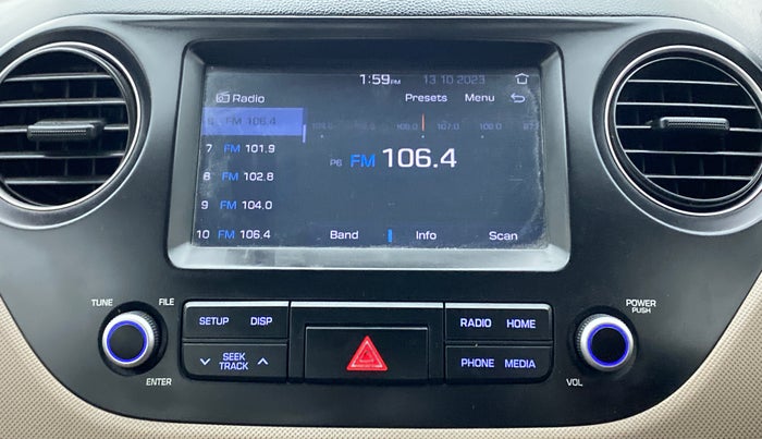 2017 Hyundai Grand i10 SPORTZ (O) AT 1.2 KAPPA VTVT, Petrol, Automatic, 62,604 km, Infotainment System