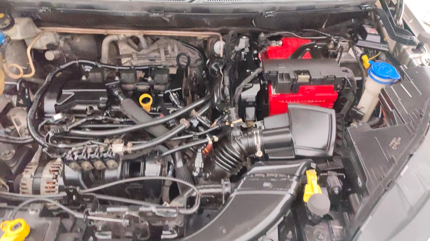 2019 Ford Ecosport TITANIUM + 1.5L PETROL AT, CNG, Automatic, 1,07,110 km, Engine View - Left