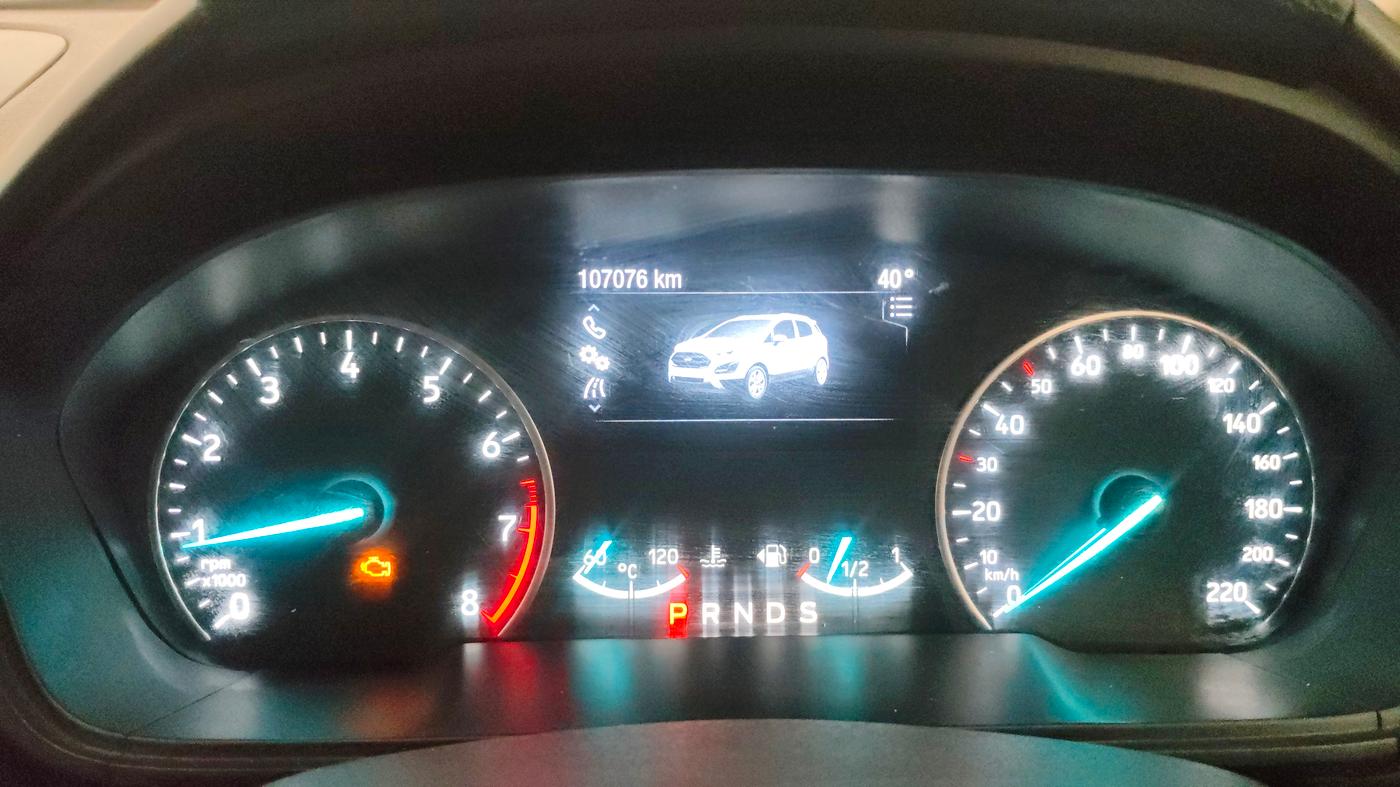 2019 Ford Ecosport TITANIUM + 1.5L PETROL AT, CNG, Automatic, 1,07,110 km, Odometer Image