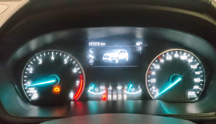 2019 Ford Ecosport TITANIUM + 1.5L PETROL AT, CNG, Automatic, 1,07,076 km, Odometer Image
