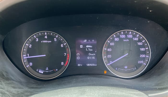 2016 Hyundai Elite i20 ASTA 1.2, Petrol, Manual, 1,20,522 km, Odometer Image