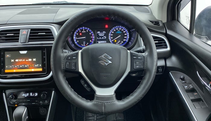 2021 Maruti S Cross ZETA AT 1.5 SHVS, Petrol, Automatic, 10,347 km, Steering Wheel Close Up
