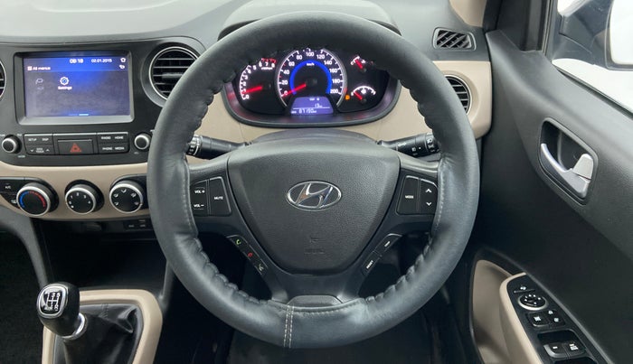 2019 Hyundai Grand i10 SPORTZ 1.2 KAPPA VTVT, Petrol, Manual, 87,189 km, Steering Wheel Close Up