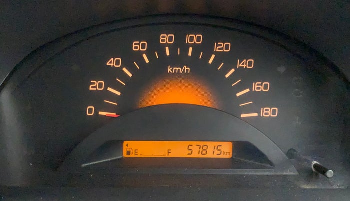 2011 Maruti Wagon R 1.0 LXI, Petrol, Manual, 57,815 km, Odometer Image